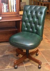 Green Tufted Office / Desk Chair