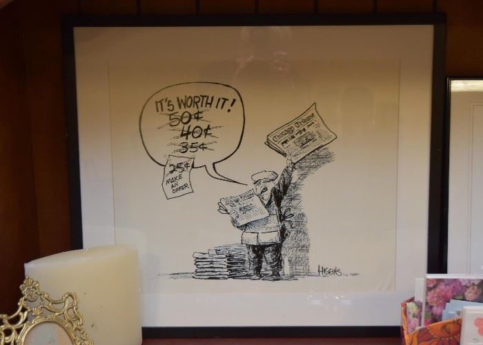 Framed Jack Higgins Artwork