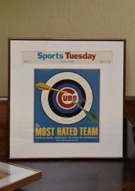 Framed Chicago Cubs Print