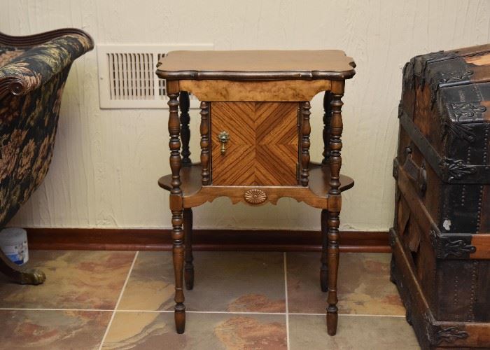 Antique Smoking Stand / End Table