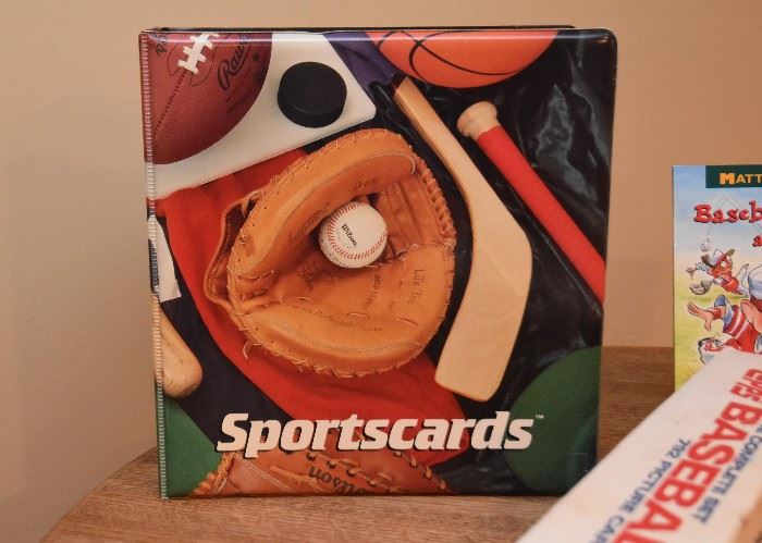 Sportscards Album with Basketball Cards