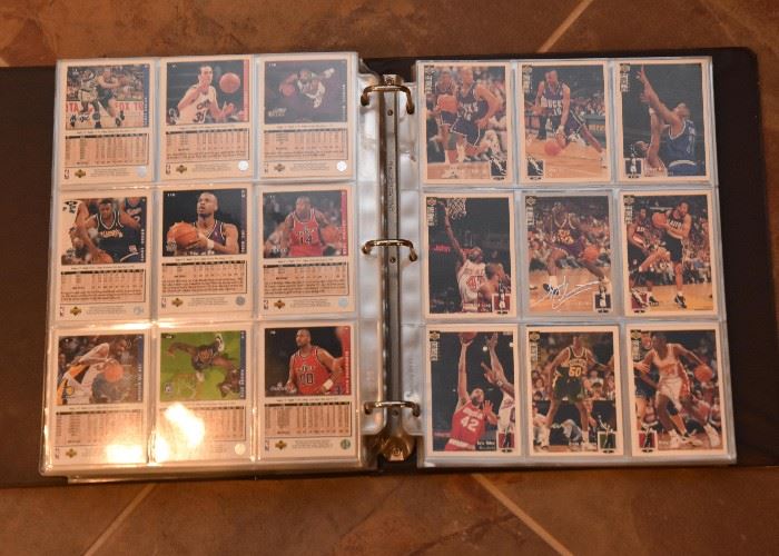Sportscards Album with Basketball Cards
