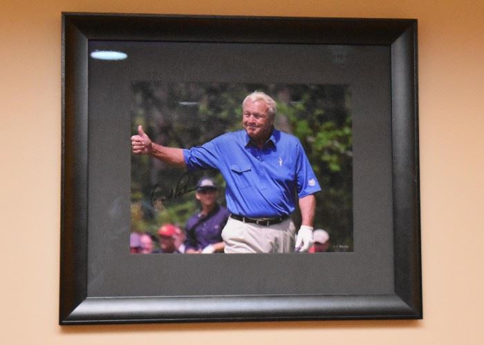 Framed Arnold Palmer Photograph, Autographed