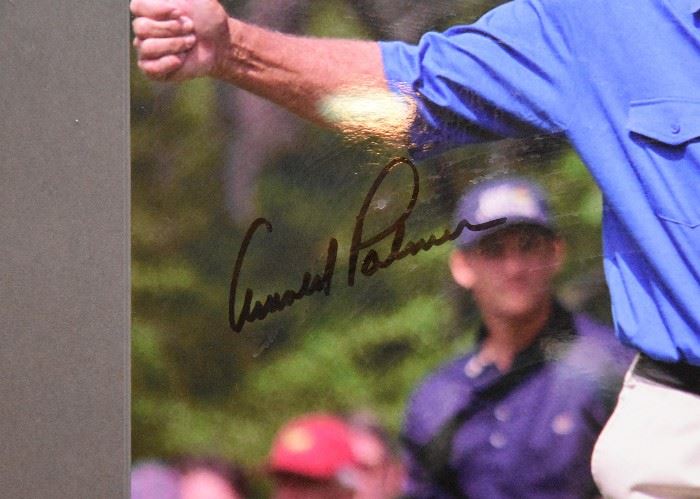 Framed Arnold Palmer Photograph, Autographed