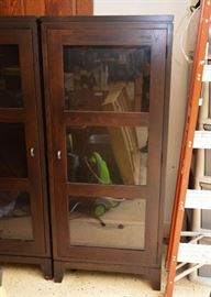 Pair of Display Cabinets (Glass Doors)