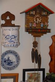 Several vintage and vintage-look clocks
