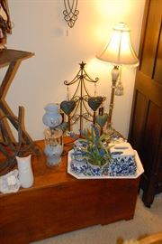 We have two nice blanket chests and two WWII wooden foot lockers.