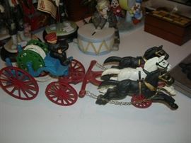 Cast iron fire wagon