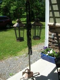 Outdoor hanging lamps