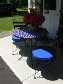Bistro table and chairs