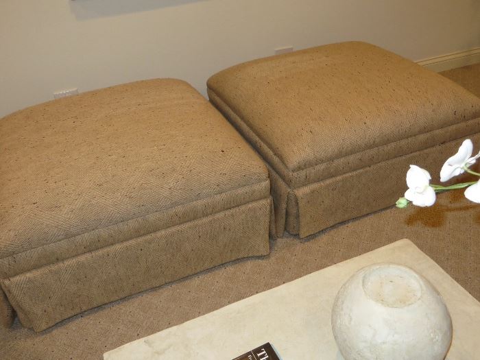  UPHOLSTERED OTTOMANS
EXCELLENT CONDITION
