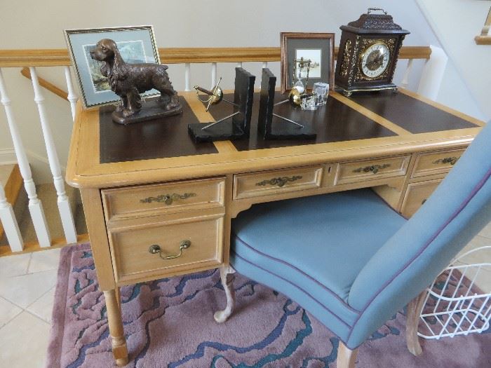 WRITING DESK WITH LEATHER TOP
HEKMAN FURNITURE COMPANY