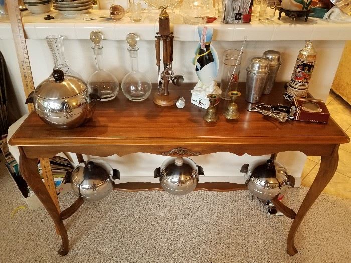 Barware and sofa table