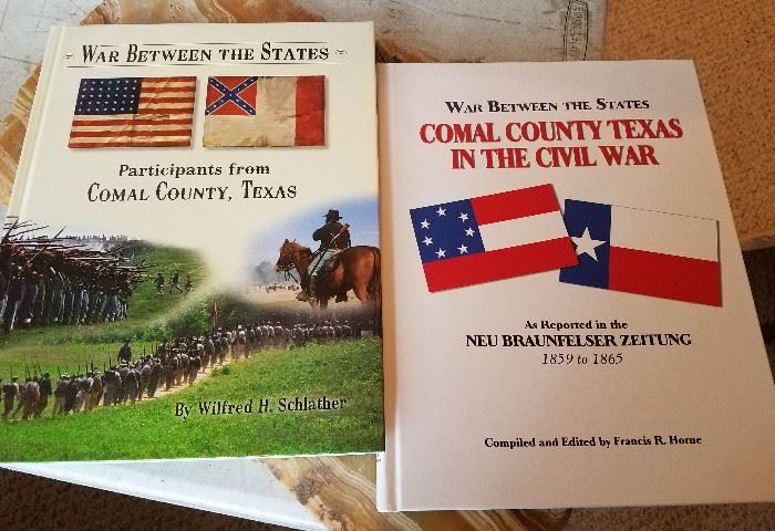 Books on Comal County and the participants of the Civil War - very interesting read for any history buff
