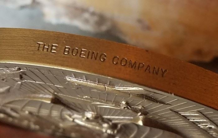 The Boeing Company bronze medallion from 1981
