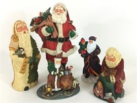 5 Santa Claus Decorations, 2 Signed by Artist   http://www.ctonlineauctions.com/detail.asp?id=730949