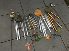  5 Sets of Metal Wind Chimes, 1 Shepard's Crook        http://www.ctonlineauctions.com/detail.asp?id=730991