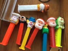 Collection of Pez dispensers