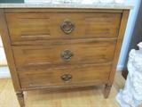 3 Drawer Marble Top