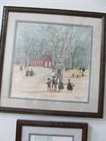 Signed Buckley Moss " Country School Days"