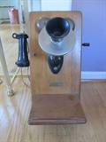 Antique Dean Electric Co Crank Telephone
