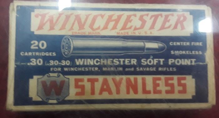 Antiques Winchester 30/30 ammo