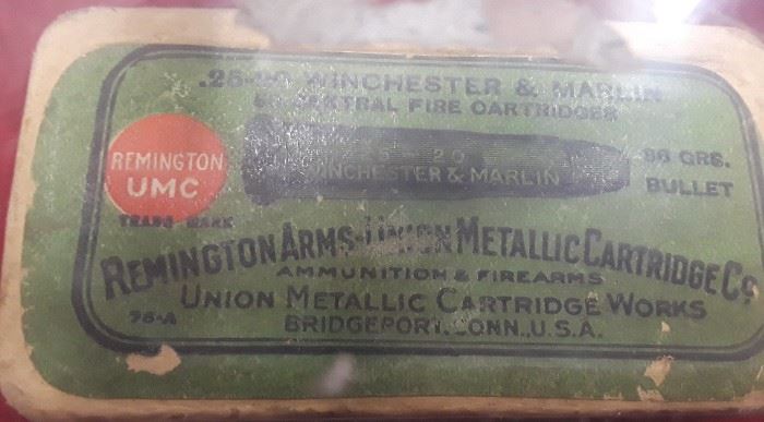 Antique Remington 20-25 Ammo