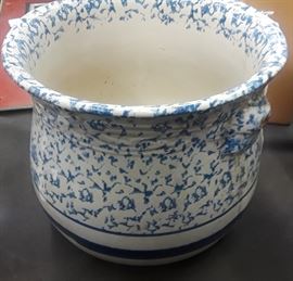Rare 1800's Spongeware poop pot