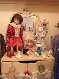 Closeup of Dolls