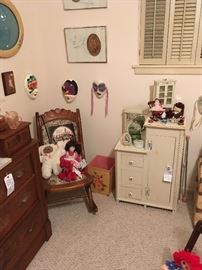 Vintage Dresser, toys & Decor