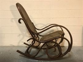 Thonet style rocking chair