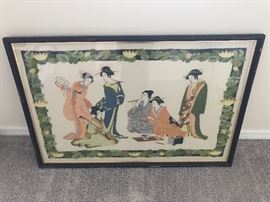 From the 1970s, this piece is HAND-WOVEN, amazingly intricate details, excellent