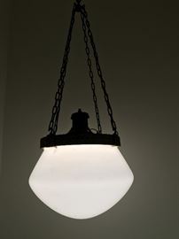 FABULOUS globe chandelier. Great for stair hallway.