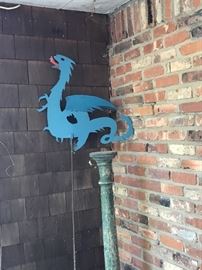 Original Solomon's Castle garden dragon.