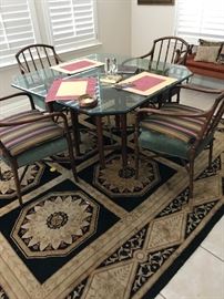 Rug and Dinette Set