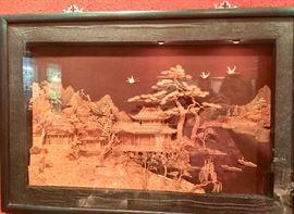 31. Chinese Cork Chadow Box Art (25'' x 18'')