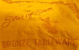 65. Set of Star of Siam Bronzeware