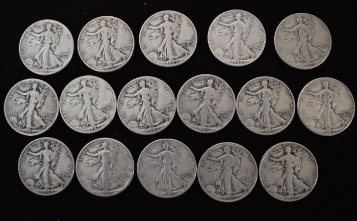 Over $100.00 face value silver coins. 