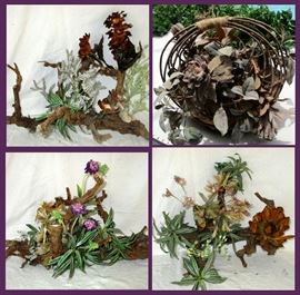 Driftwood Flower Arrangements 