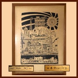 Kemnitz Signed and Numbered Poster "Art Fair" 
