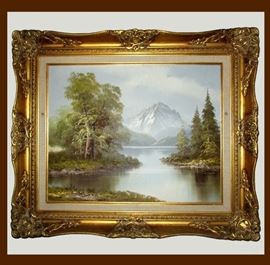 Lovely Oil Painting in Ornate Frame 