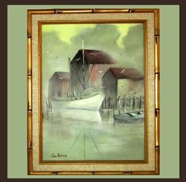 Serenely Beautiful Ida Bishop Signed Oil Painting