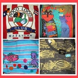 Poco Loco Club Tote and Large Colorful Signed Totes