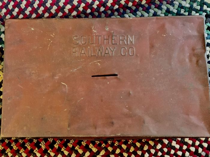 Southern Railway Company tin box. 