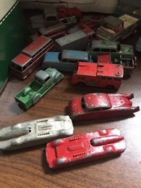 Vintage toy cars.