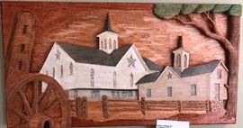 Star Barn - hand carved!