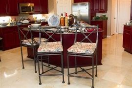 Iron Bar Stools (3 available) $75.00ea. 