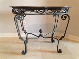 Side Table w/Hunting Dogs Graphic (22"h x 19"w x 30"l): $150.00 