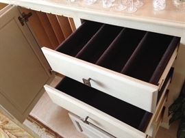 Felt Lined Drawers