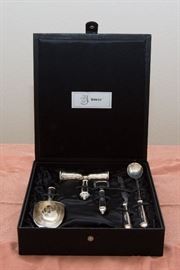 Towle Silver Plate 5 pc. "Man Cave" Bar Set: $69.00 